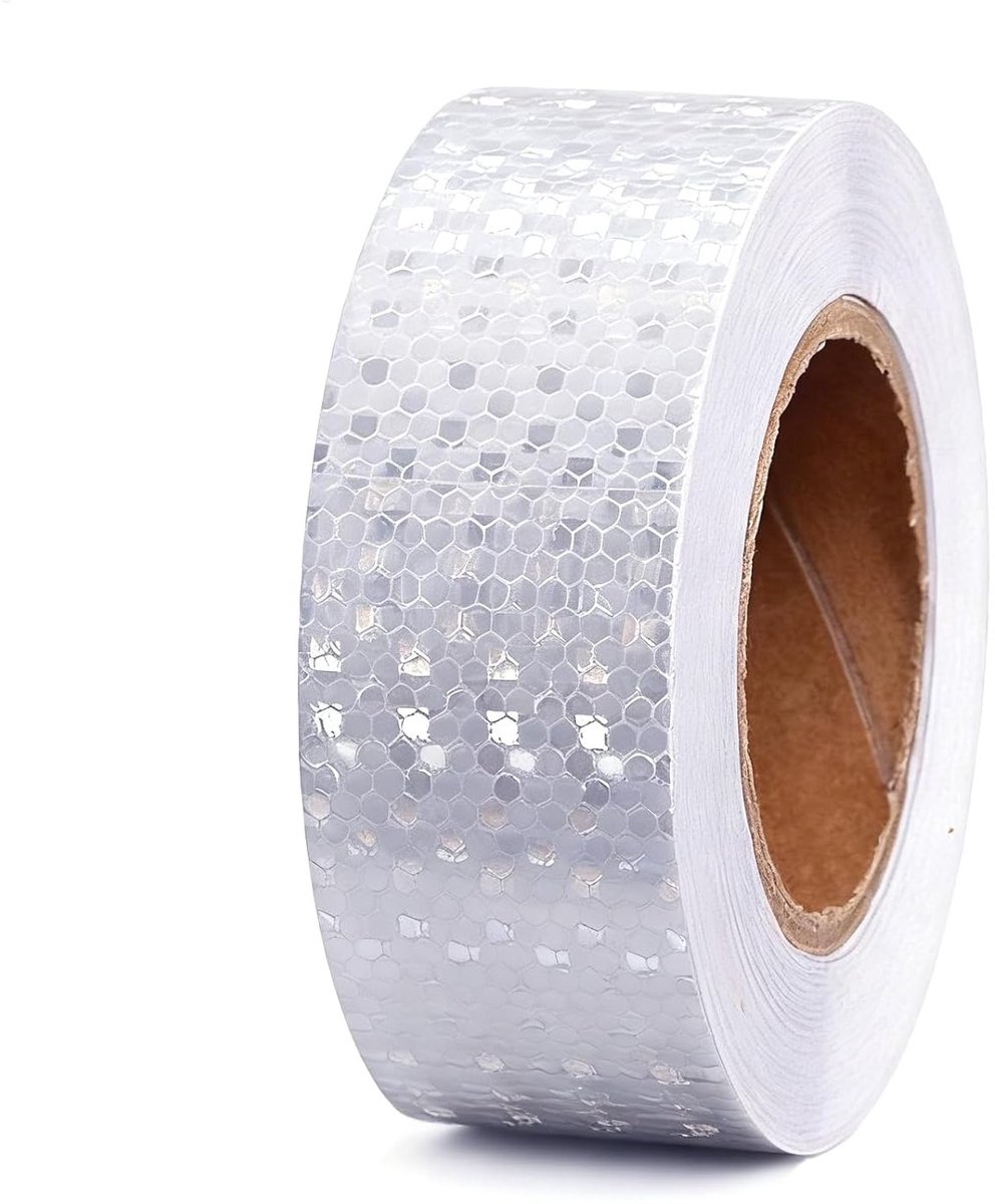 Reflecterende tape 10 m x 5 cm - zelfklevend - voor veiligheid - geschikt voor voertuigen - ShopVlot