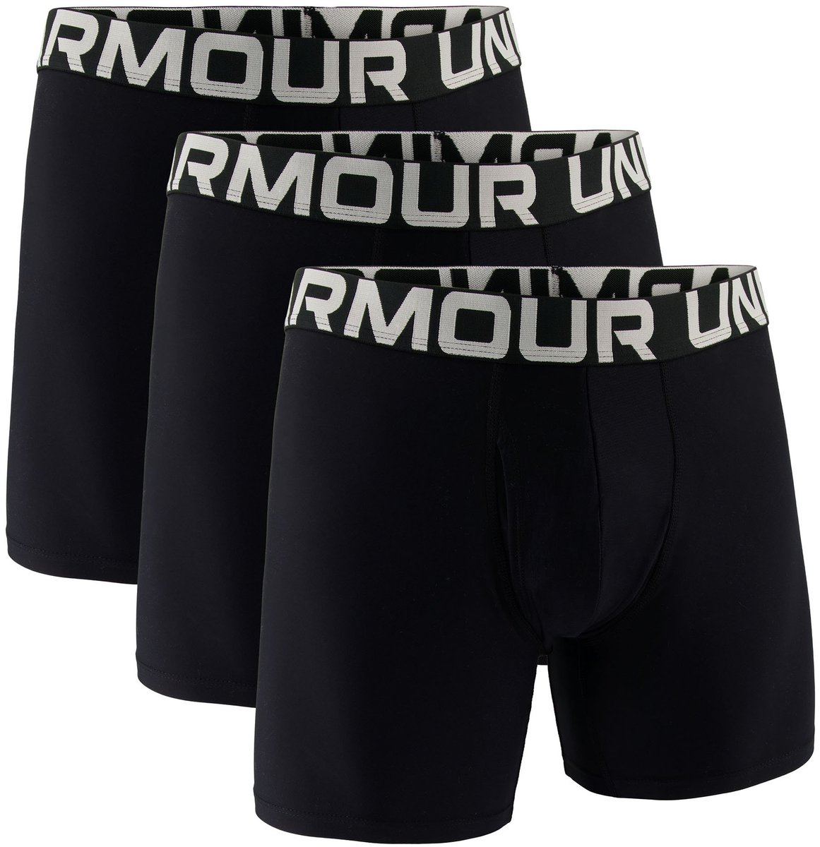 Under Armour Boxershorts UA PERFORMANCE TECH - SOLID 6 IN 3PK Set van 3