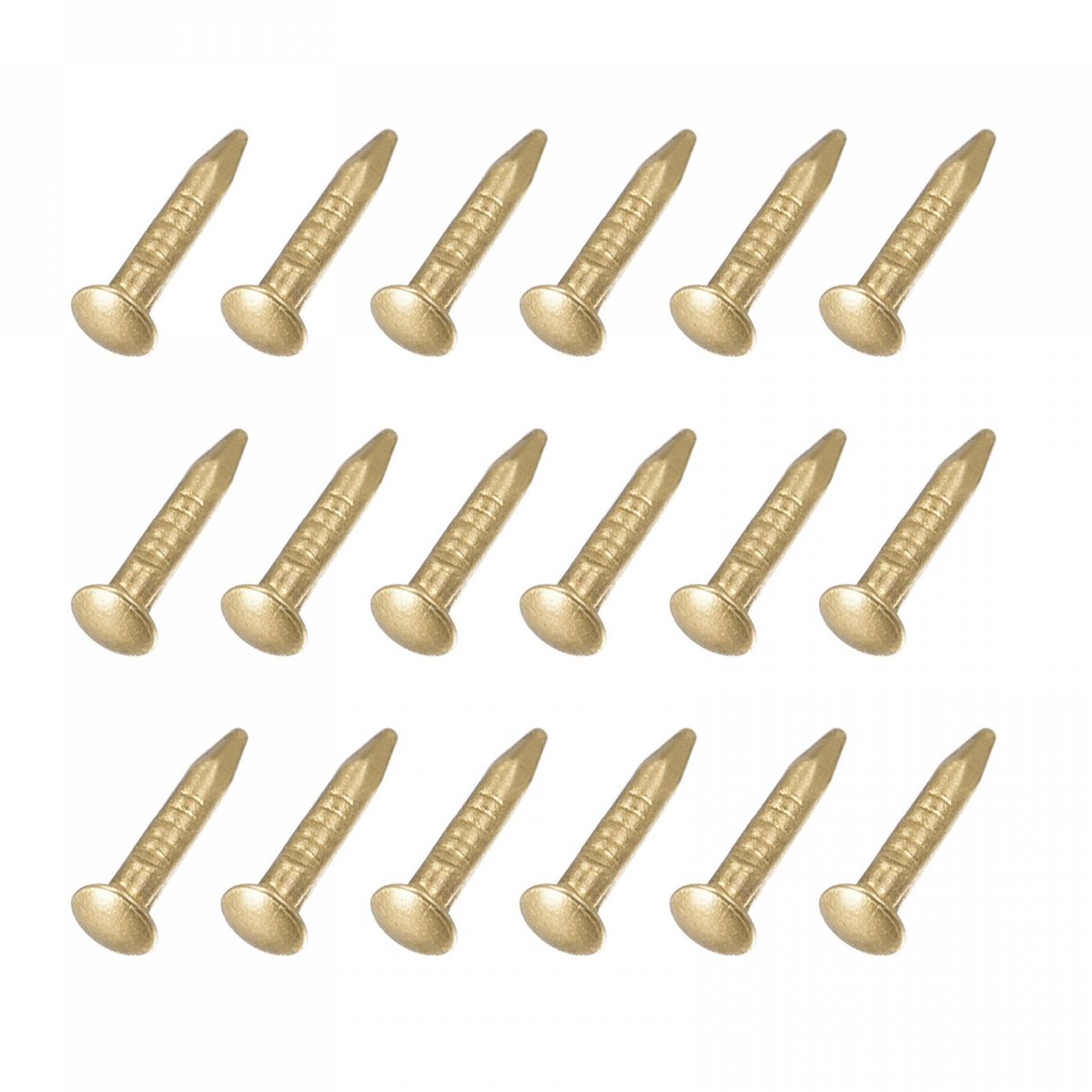 Dailygoods - Kleine Messing Nagels (1,2 x 8 mm) 80 Stuks voor Huishoudelijke Houtbewerking