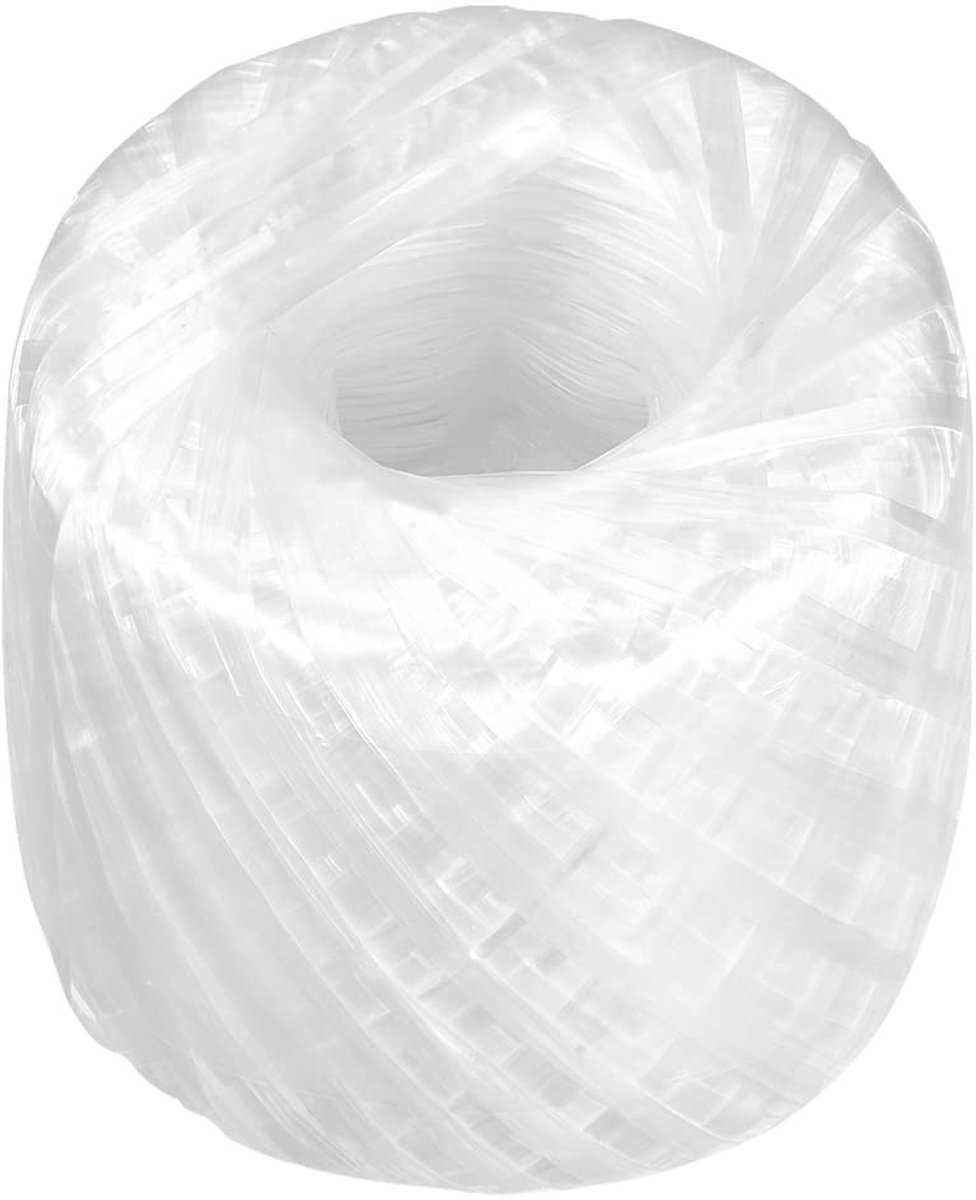 Dailygoods- Polyester Touw 250m - DIY Boekverpakking - Wit - Sterk - Duurzaam - Lichtgewicht