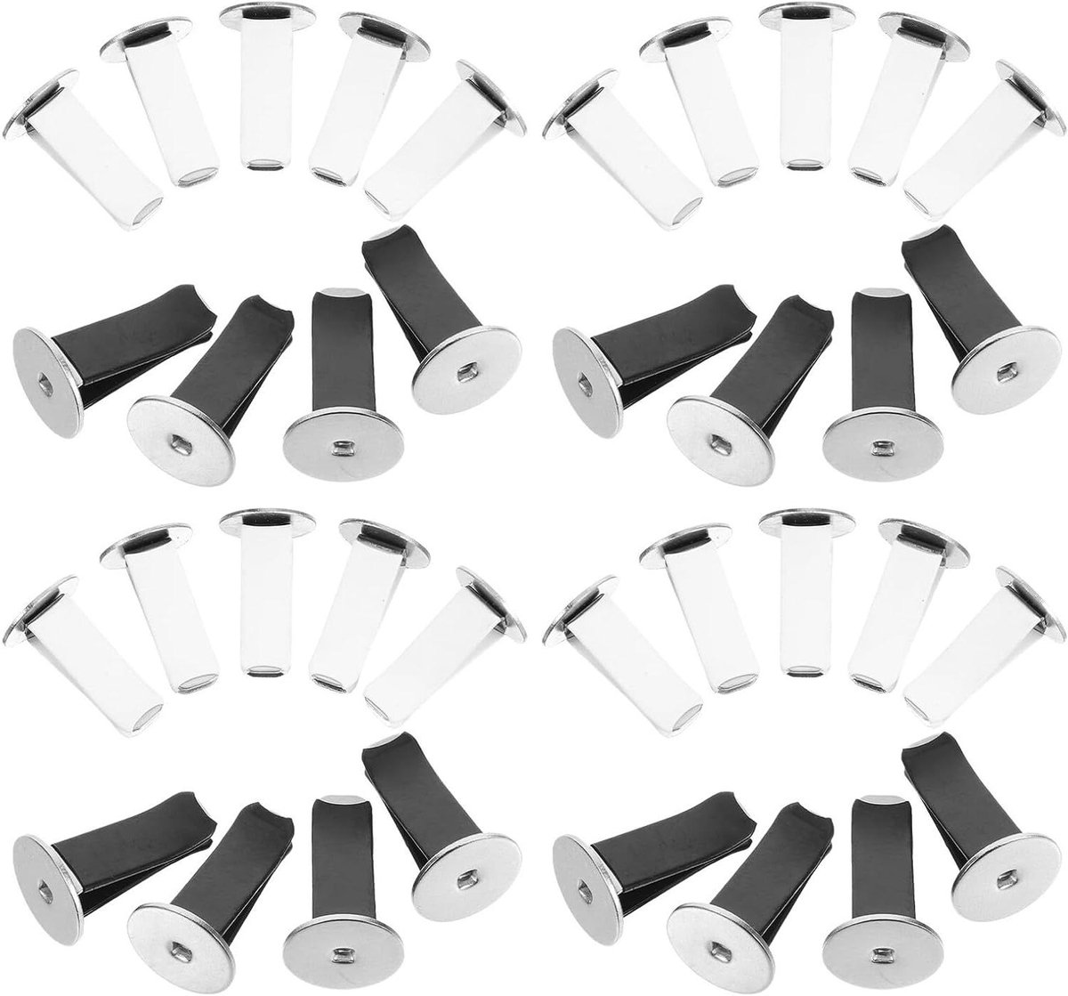 Auto Luchtverfrisser Clips - Ventilatie Accessoires - Auto Interieur Verfraaien - Robuuste Metalen Constructie - 40 Stuks - Diverse Kleuren