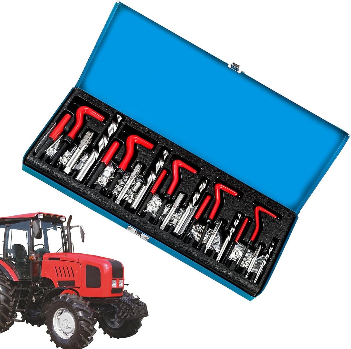 Reparatieset Motor - Schroefdraad Reparatie - Motoronderhoud - Nauwkeurigheid Fabrieksniveau - M 5-M 12 - Uniek kenmerk