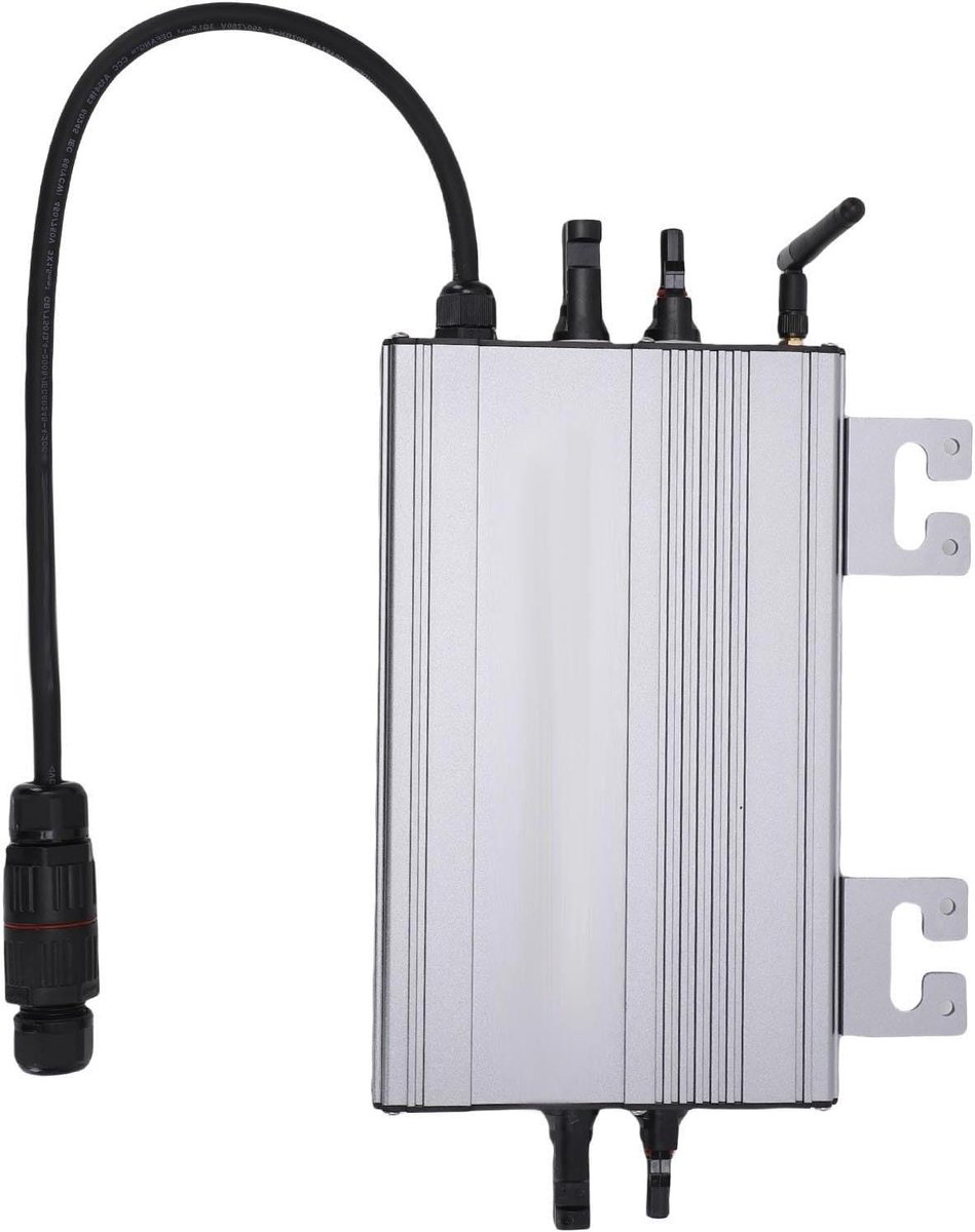 Netgekoppelde Omvormer - PV Omvormer - Energie Conversie - IP65 Waterdicht - 240x188.5x43mm - Zilver
