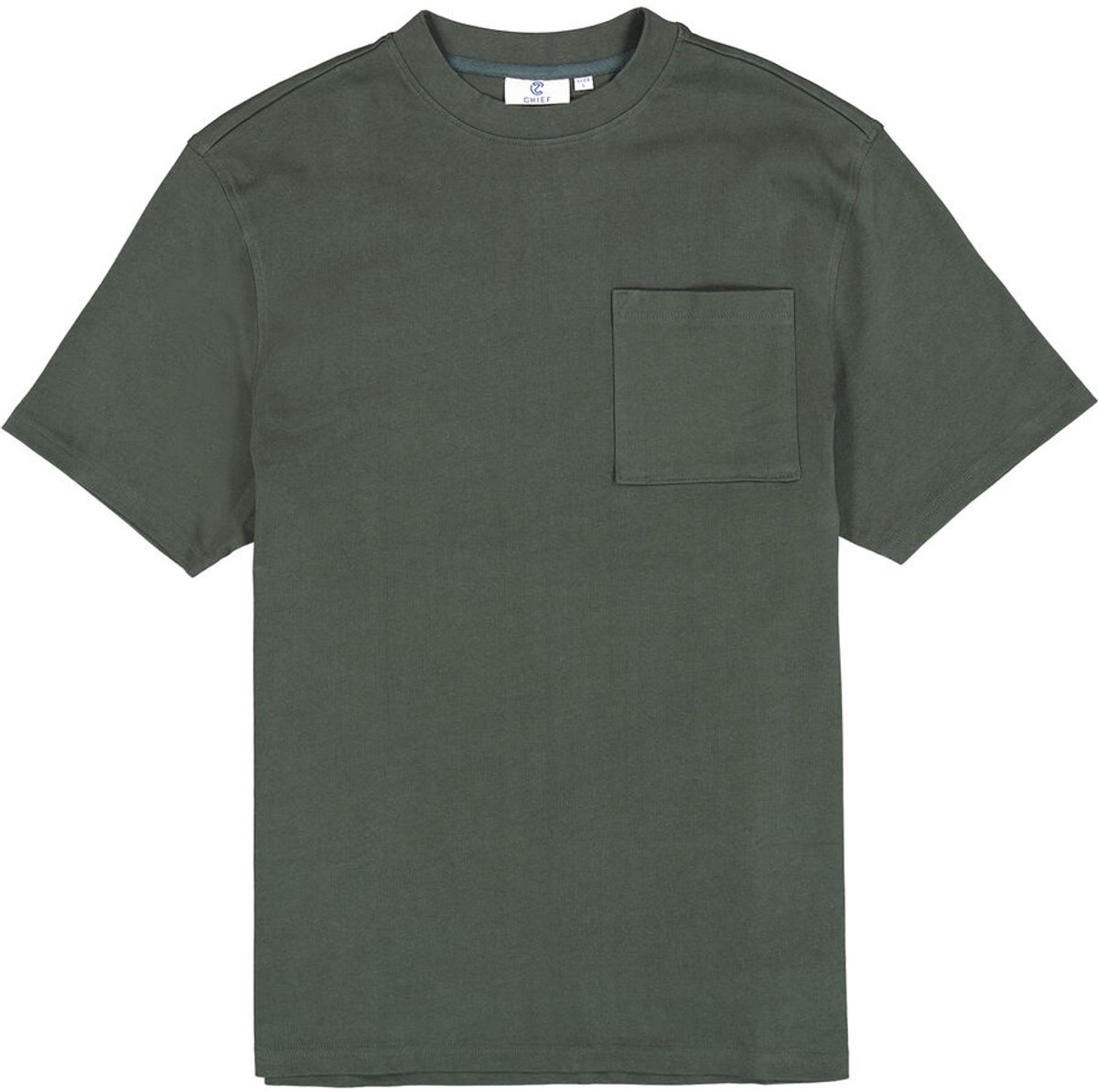 Chief Heren T-shirt Groen - Maat S