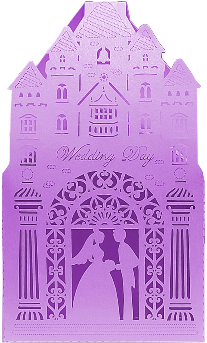 Dailygoods- Snoepdozen 50 stuks - Geschenkdosen met deksel - Bruiloft Decoratie - Papieren Zakken - Hoogwaardig Karton - Romantisch Ontwerp - Geschenkdozen
