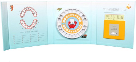 Toothwonders - Tandenboekje Neptunes - Het Boekje Bestaat Uit Een Handige Houder Met Draaibare Vakjes Waarin Elke Tand Zijn Eigen Plekje Heeft - Magnetische Sluiting Om Het Boekje Te Sluiten - Perfect Als Cadeau! van Merkloos — afbeelding 5