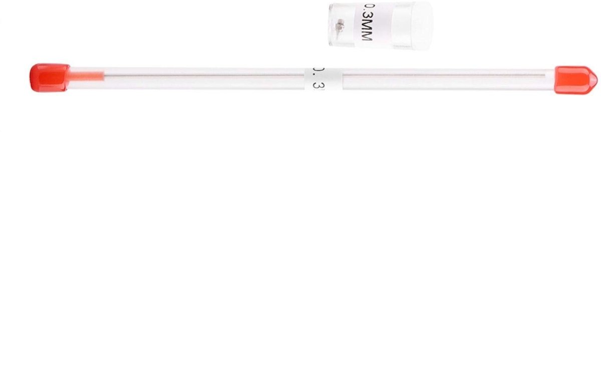 Dailygoods- Airbrush Accessoires Hoogwaardig - Vervangende Spuitmonden/Naalden - Opbergdoos - Roestvrij Staal - Zilver - 0,2/0,3/0,5 mm - Airbrushaccessoires