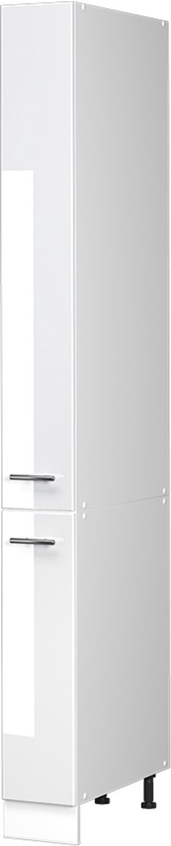 Vicco Apotheekkast Fame-Line, Wit Hoogglans/Wit, 20 cm