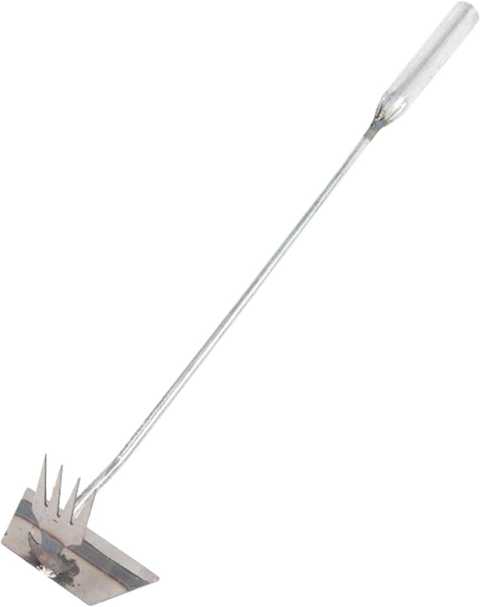 Handmatige onkruidtrekker - Gazontrekker Tuin - Onkruid Verwijderen - Roestvrij staal ontwerp - 495 cm lengte - Zilver