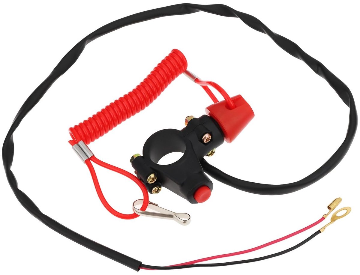 Dailygoods - Noodstop Schakelaar voor Motoren en ATV's, 22mm Interface