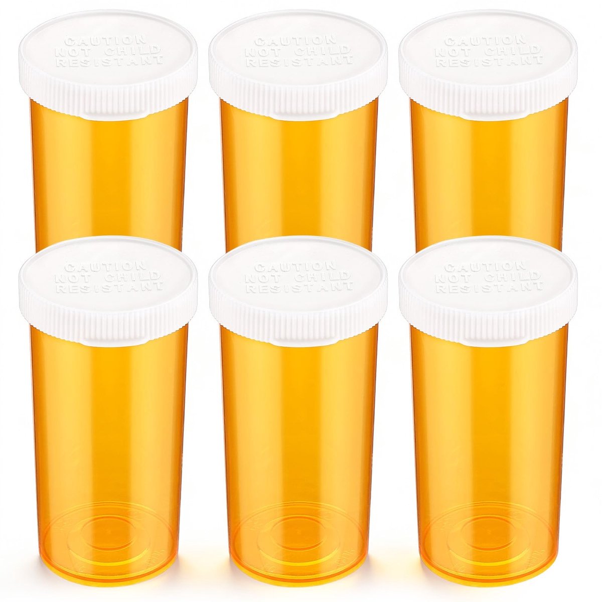 Dailygoods- Pillendoosjes 6 Stuks - Kleine Medicijndozen - Draagbaar - Transparante Organizers - Kliksluitingen - Geel Polypropeen - Medicijncontainer