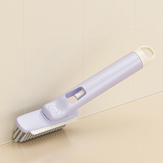 Voegenreiniger Borstel - Spleet Reiniger - Grondig Schoonmaken - Draaibaar Ergonomisch - 24.5 cm - Wit — afbeelding 2