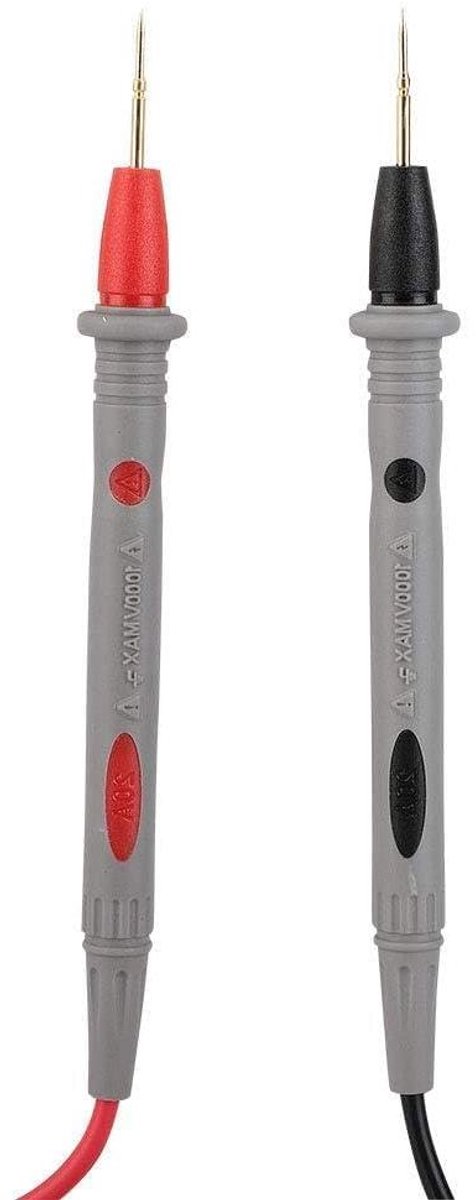 Multimeter Meetsnoeren - Testkabels Sondes - Elektrische Metingen - Zeer Geleide Koperen Tips - 90 cm - Zwart