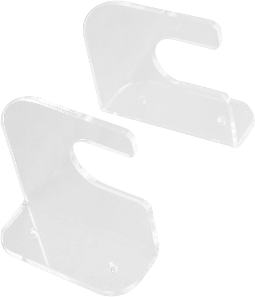 Skateboard rek Muurhanger board Opslag sportuitrusting Gemaakt van acryl 8x8x3 cm Transparant