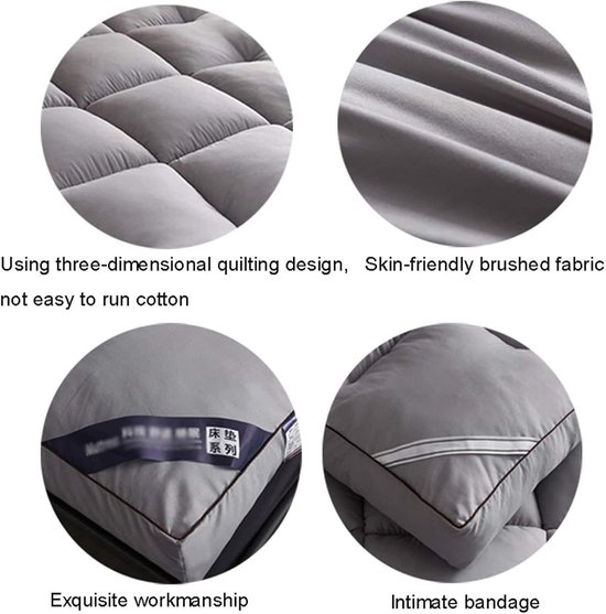 Tatami Matras - Japanse Vloermatras - Comfortabel Slapen - 10cm Dik - 135x200cm - Roze — afbeelding 3