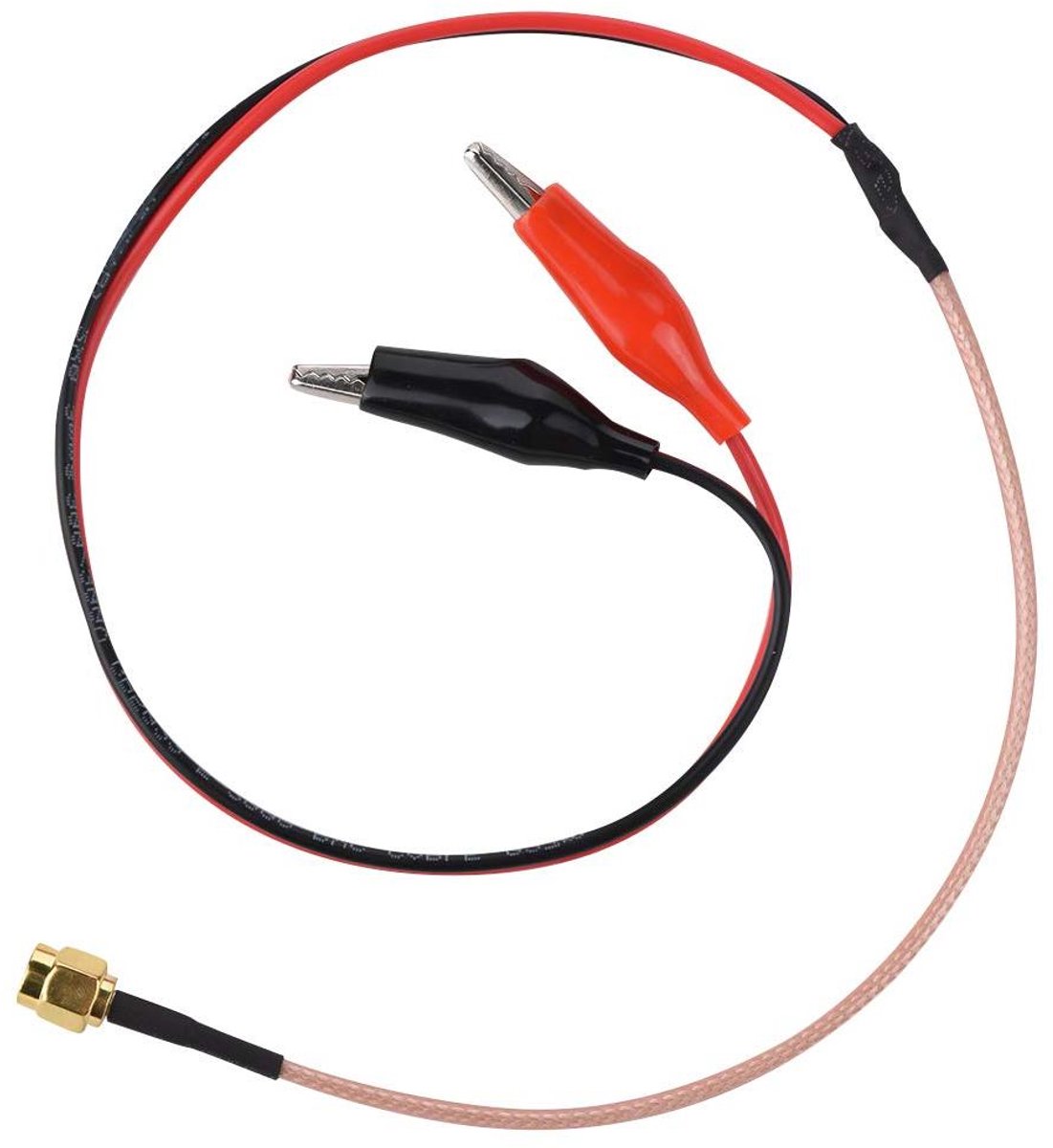RF Testkabel - Verbindingstestkabel Meetkabel - Signalen Meten - RG316 Hoge Temperatuur Kabel - 52 cm - Rood Zwart