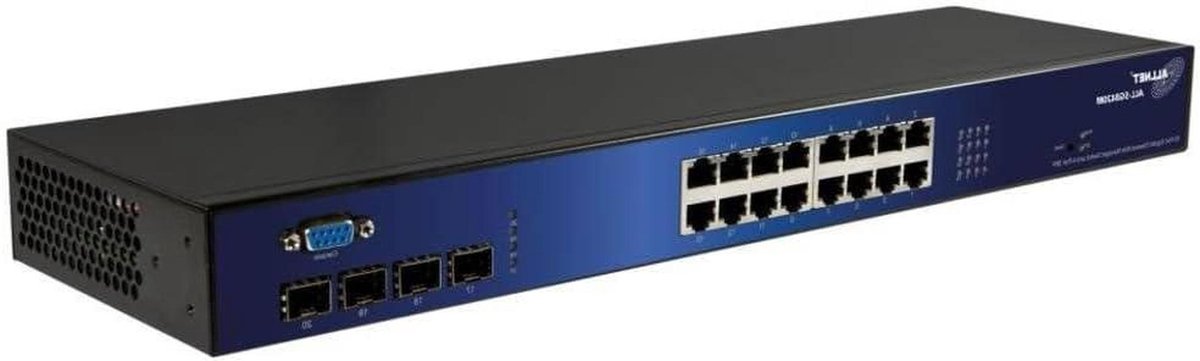 Netwerk Switch - Gigabit Ethernet Switch - Netwerk Beheer - Managed L2 Switch - 19U - Zwart