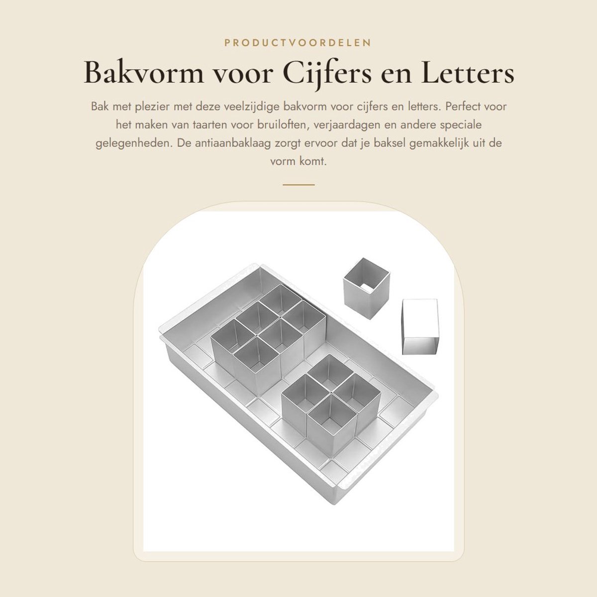 Dailygoods- Bakvorm Verstelbaar 4-29 cm - Cijfers/Letters - Taartvorm - Antiaanbaklaag - Zilver - Herbruikbaar in Oven/Magnetron