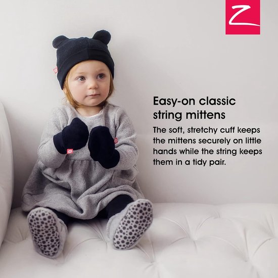 Baby Fleece Mittens - Baby Wanten - Baby Warm Houden - Zachte Fleece - 13.72 x 9.14 cm - Grijs — afbeelding 3