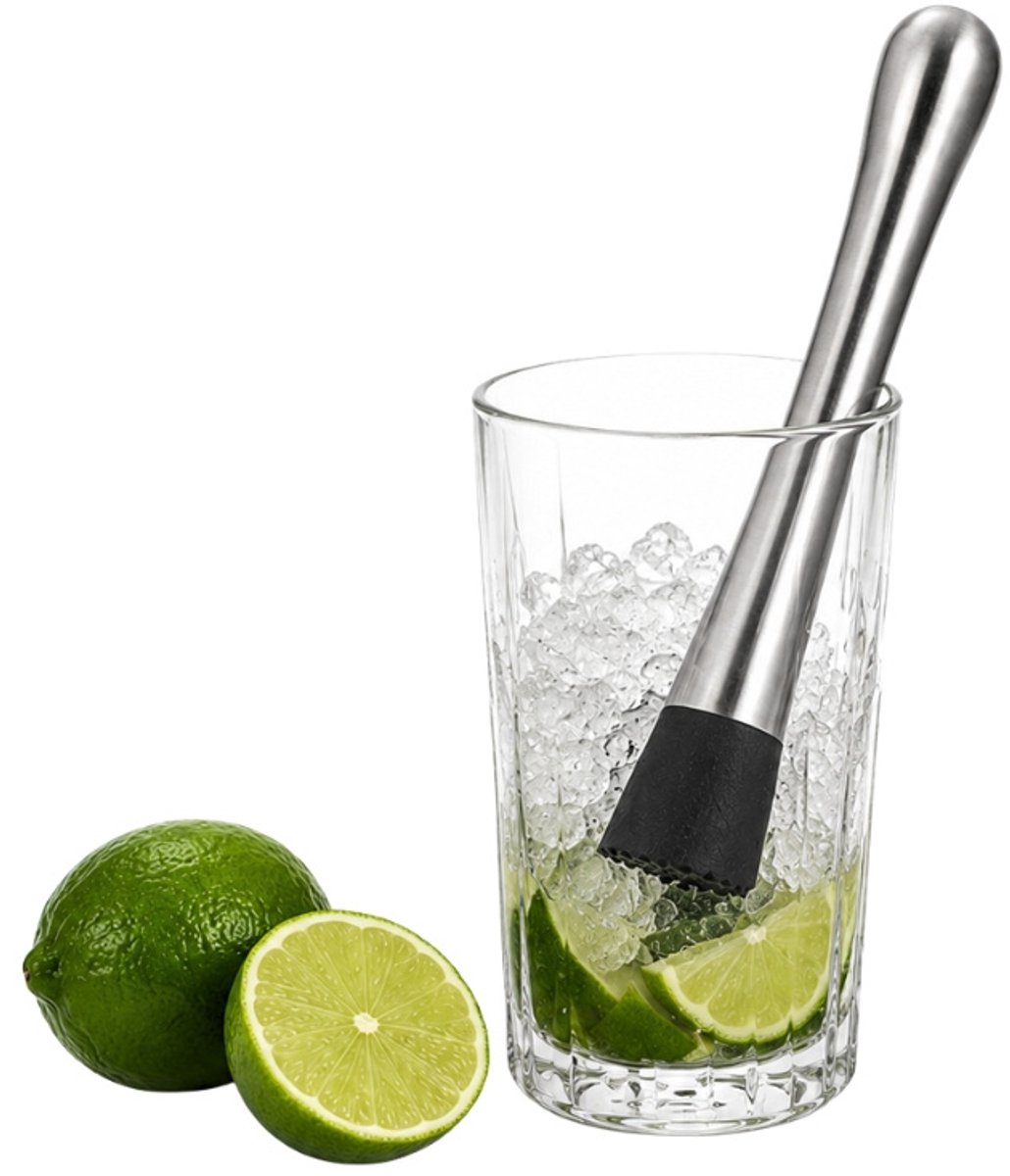 Cocktail Stamper - RVS Muddler voor Cocktails - Mojito Stamper - Fruit- en IJs crusher - Ideaal Voor Cocktails & Drankjes