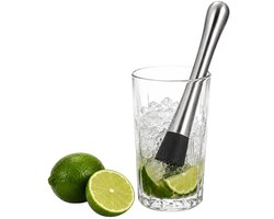 Cocktail Stamper - RVS Muddler voor Cocktails - Mojito Stamper - Fruit- en IJs crusher - Ideaal Voor Cocktails & Drankjes