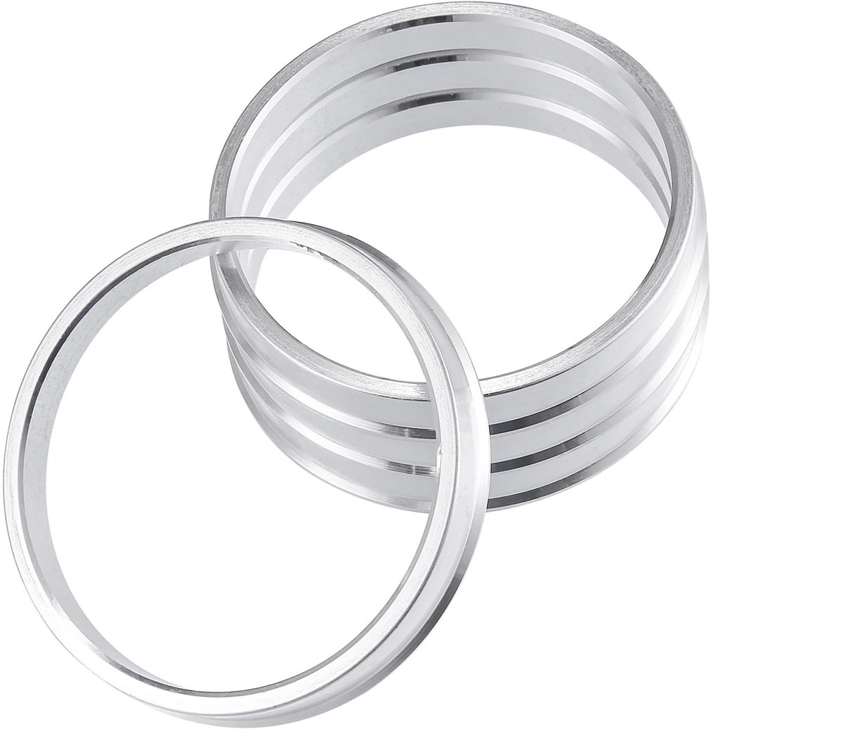 Dailygoods- Spacer 4 Stuks - Aluminiumlegering - Centrale Naaf - Perfecte Pasvorm - Trillingspreventie - Nauwkeurige Afwerking - Naafadapter