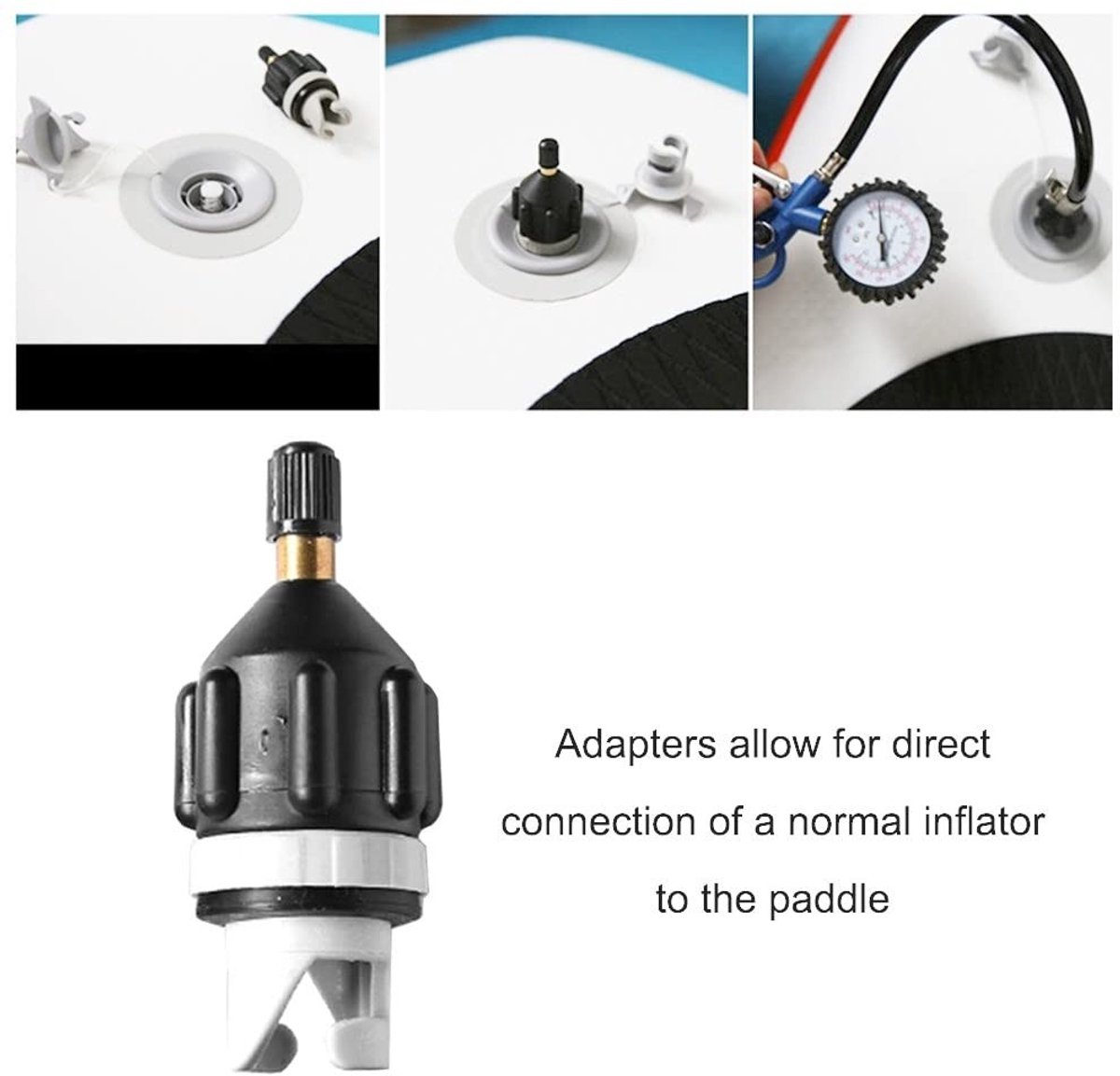 Dailygoods - Ventieladapter voor Opblaasboten met 4 Mondstukken