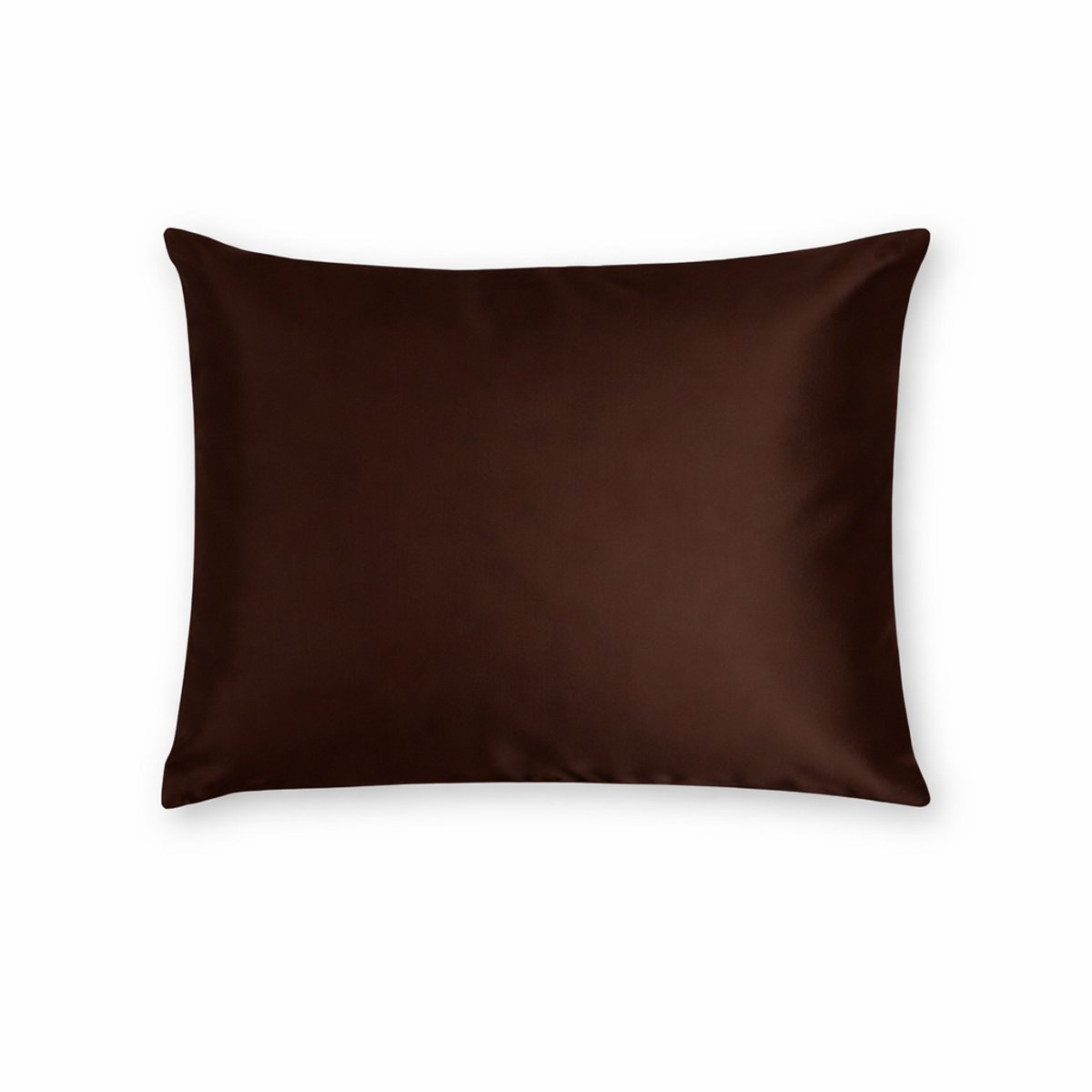 Zijden Kussensloop Midnight Cacao - 22MM - Silk Heaven - 50x60cm / Ritssluiting