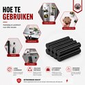 Een collage van toepassingen van de magneten: koelkast, knutselen, kantoor, thuis en klussen.