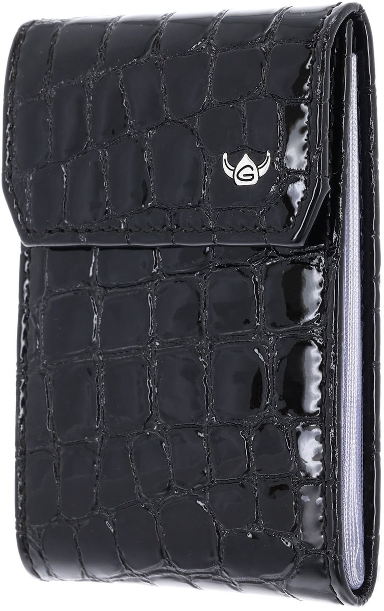 Golden Head Leren kaarthoes Cayenne RFID Protect Kartenetui 4425 Schwarz zwart