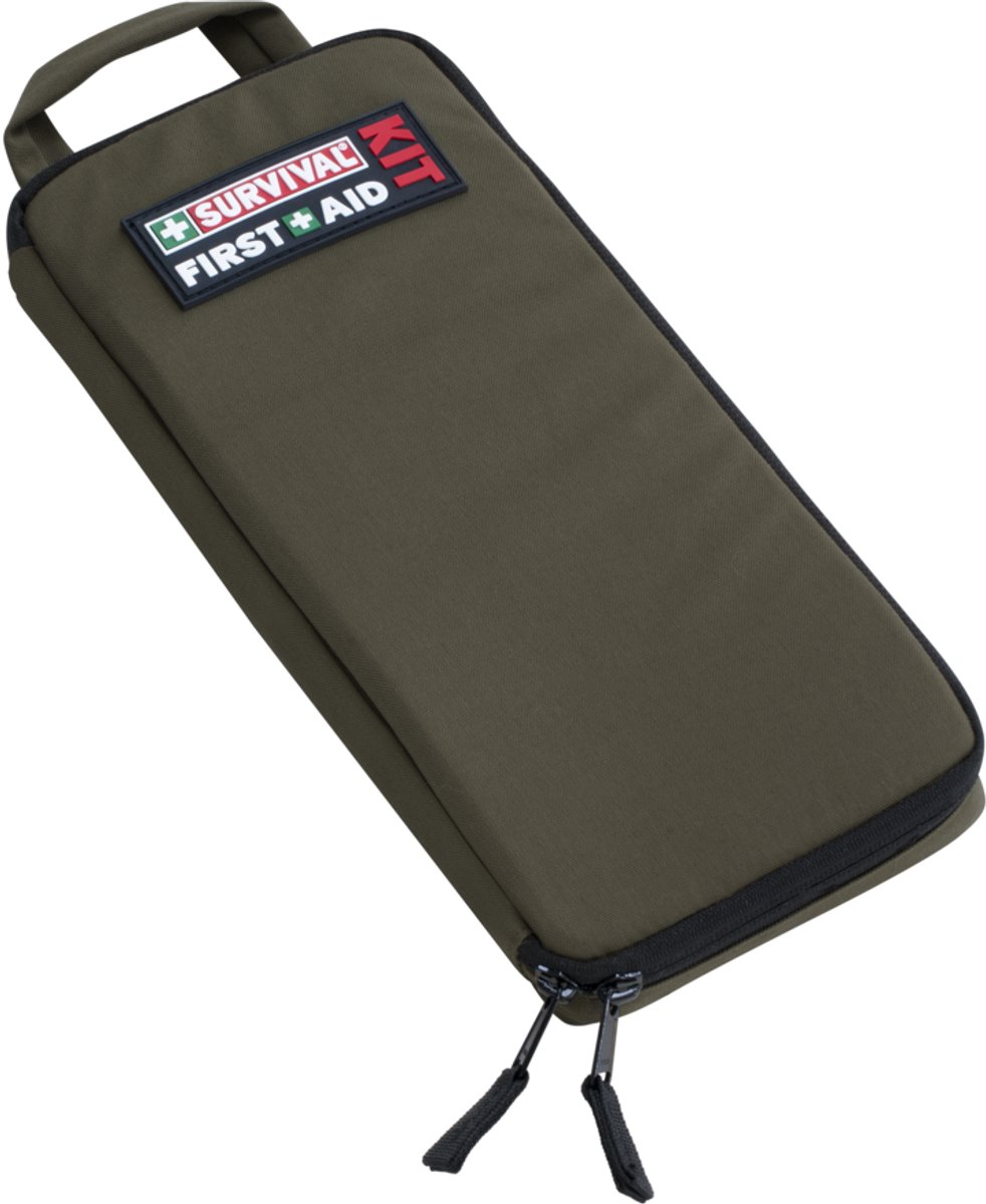 Survival Slimline First Aid Kit - Olijfgroen - EHBO-set - Ultradun