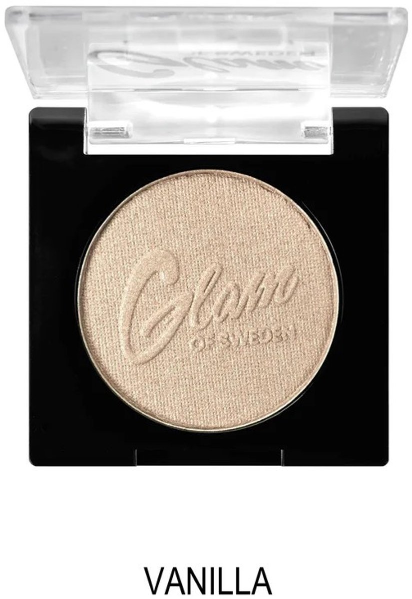 Glam of Sweden - Mono Oogschaduw - Glanzend - Licht Goud - Eyeshadow - Vanilla - 1 Doosje met 2,5 g inhoud