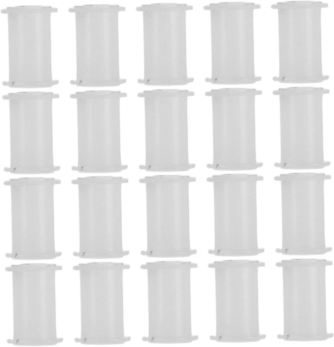 Cassetteband Transport Rollers - Pinch Roller Hubs - Cassettedeck Reparatie - Slijtvaste Constructie - 20 Stuks - Wit