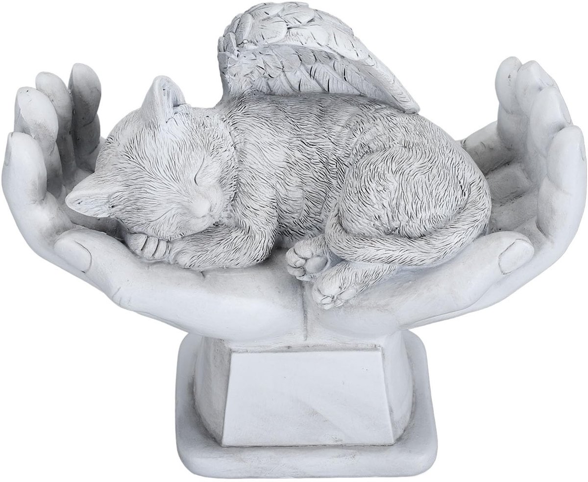 Dailygoods- Standbeeld Engel - Gedenksteen Hond - Gedenkartikelen - Grafdecoratie - Tuin Ornament - Sterk Materiaal