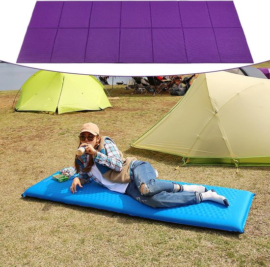 Campingmat Opvouwbaar - Slaapmat Schuim - Outdoor Activiteiten - Waterbestendige Constructie - 168 x 71 cm - Groen — afbeelding 5