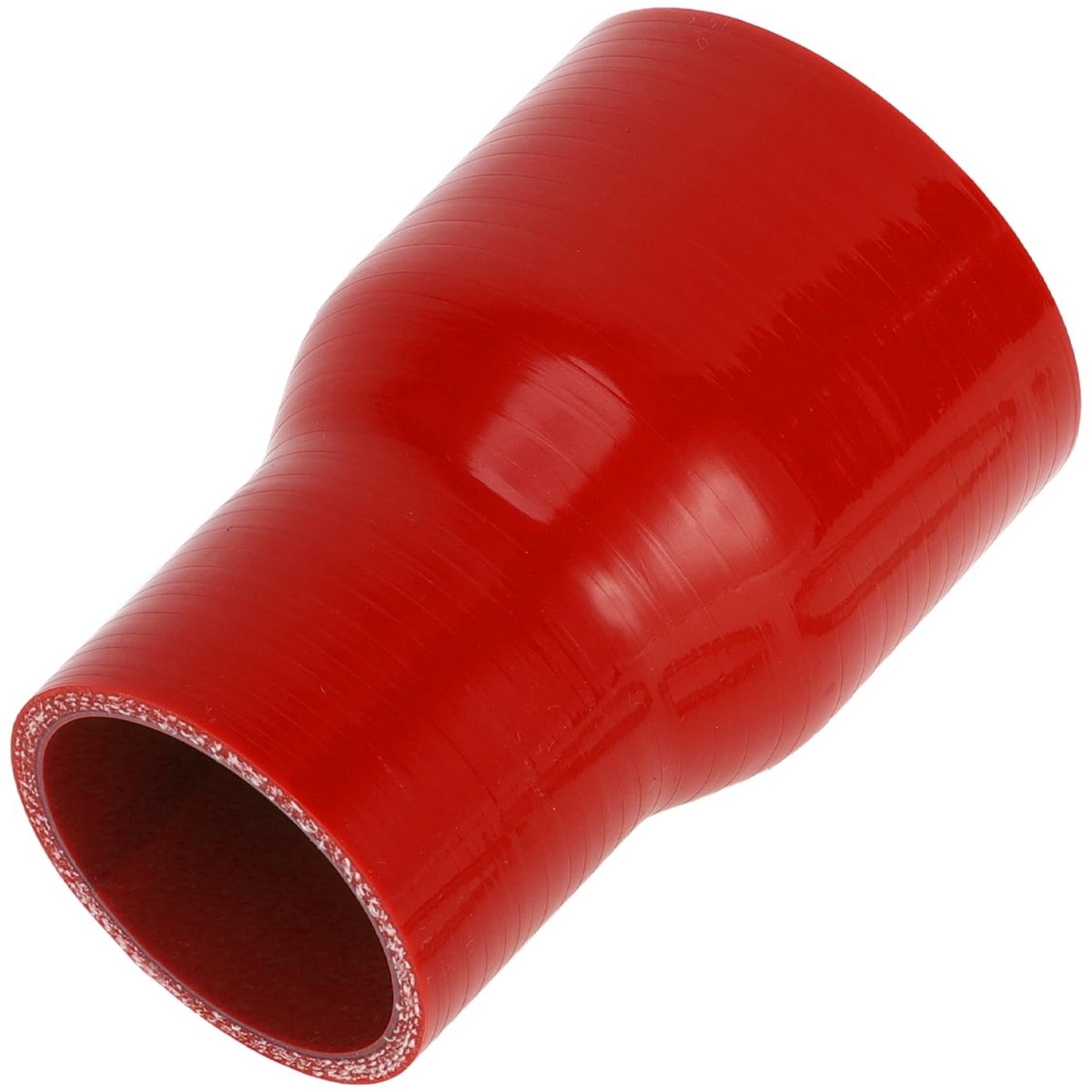 Dailygoods- Siliconen Slang 4-Laags - Binnendiameter 57mm/76mm - Lengte 127mm - Dikte 5mm - Rood - Bestand tegen hoge temperaturen - Koelslang