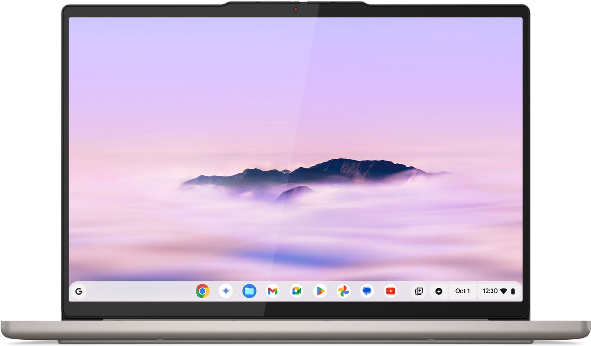 Lenovo Chrome 14M9610 MediaTek 910 Laptop 35,6 cm (14") WUXGA 16 GB LPDDR5x-SDRAM 256 GB UFS Wi-Fi 7 (802.11be) ChromeOS Engels Schelp (kleur)