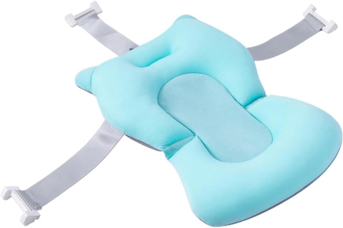 Babybadkussen - Drijvend Kussen - Veilig Baden - Antislip Ontwerp - 43 x 28 x 22 cm - Blauw