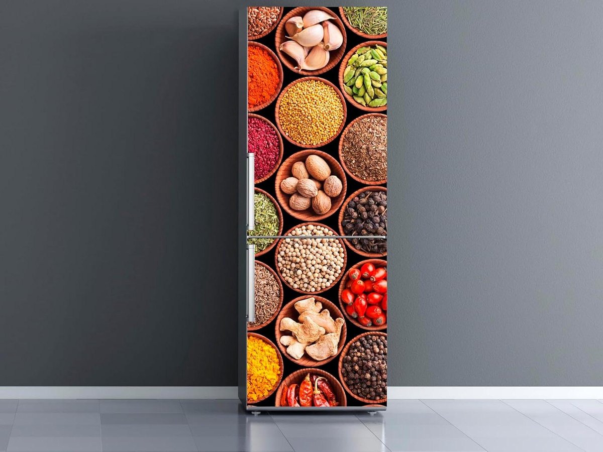 Decoratieve Sticker - Keuken Decoratie - Koelkast Opknappen - Eenvoudig Aanbrengen - 185 x