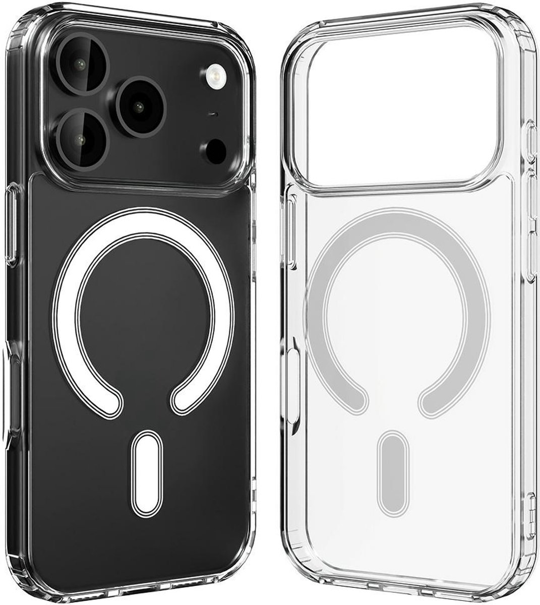Mercury Case Jelhard Magsafe Voor Iphone 17 Pro Transparante Hoes