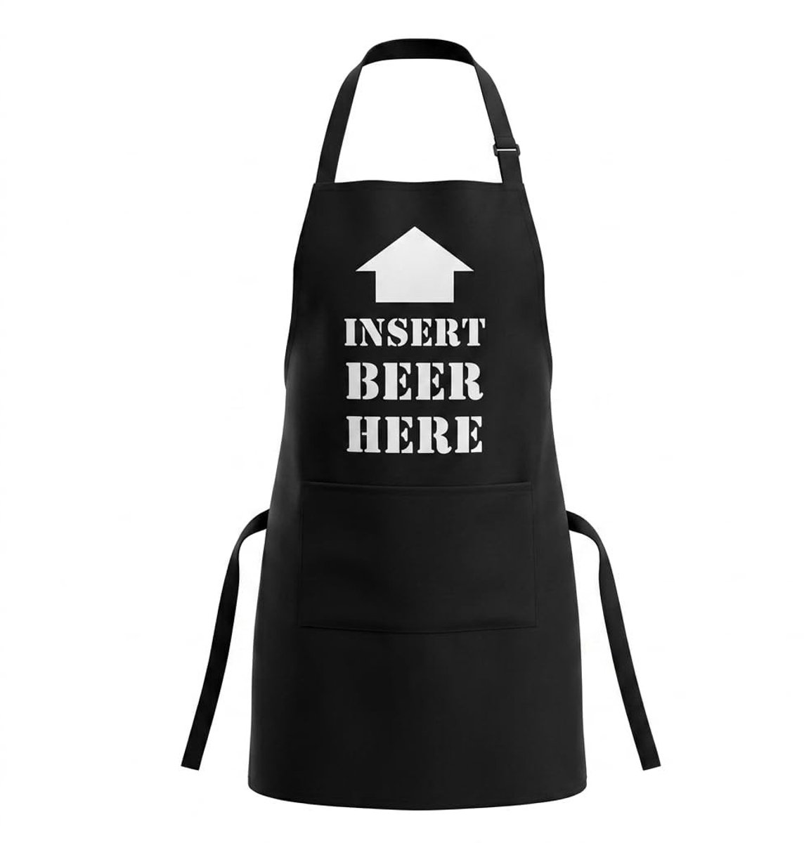 Dailygoods- Barbecueschort Grappig - Kookschort - 100% Katoen - Verstelbare Nekband - 60 x 80 cm - Twee Voorzakken