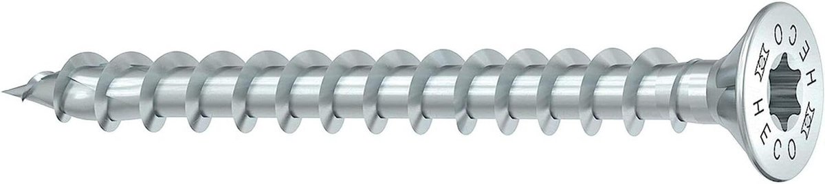Houtschroeven - Bevestigingsschroeven - Klusprojecten - Verzonken kop met freeszakken - 4.0x 25 mm - Verzinkt