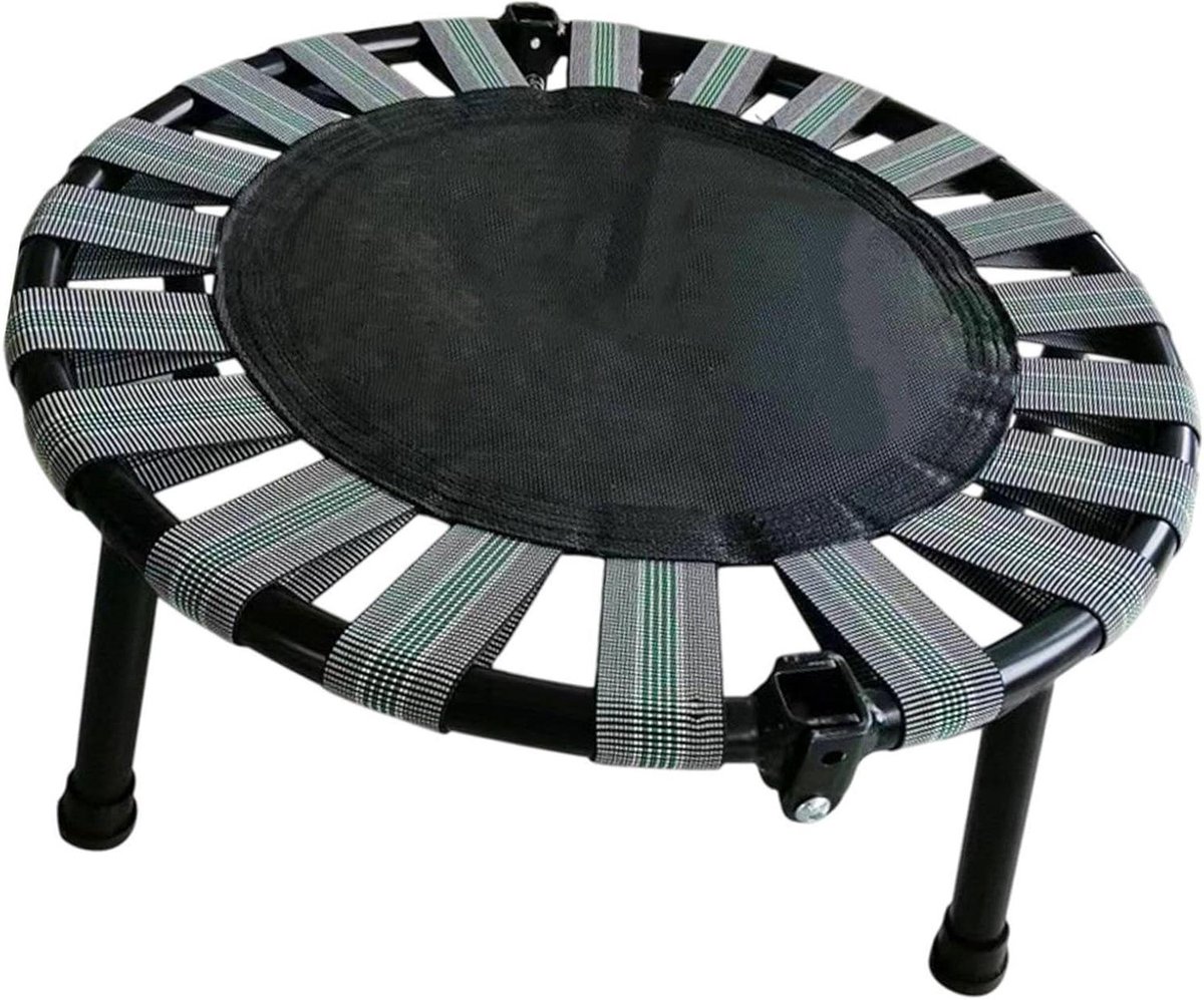 Mini trampoline - Springkussen speelgoed - Thuis sporten - Stil en stevig - 45 cm diameter - Zwart