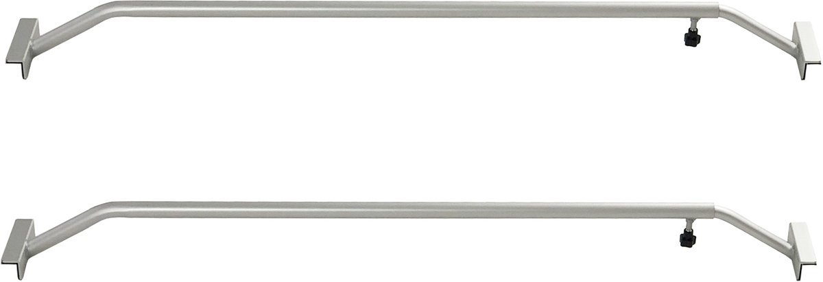 TRUTZHOLM Aluminium Huifbeugels Set van 2 - Verstelbaar 106-148cm met Knopschroef - Universele Dekzeilsteun Aanhangwagen