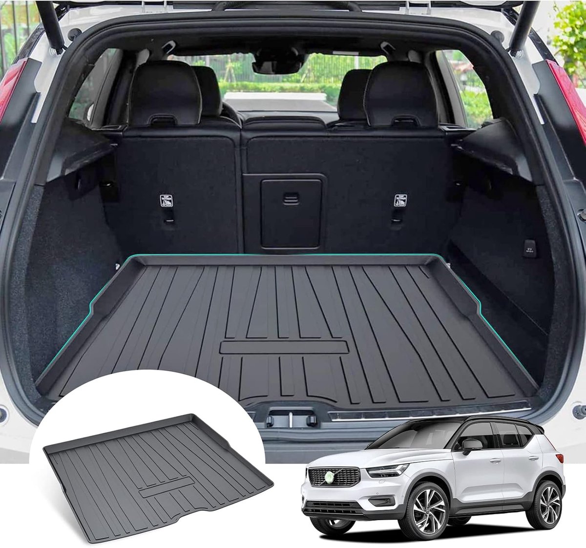 GAFAT XC40 C40 Recharge 2018-2024 2025 Trunk Mat Trunk Mat Original 3D Scanner TPE, XC40 2025 Accessories - ShopVlot