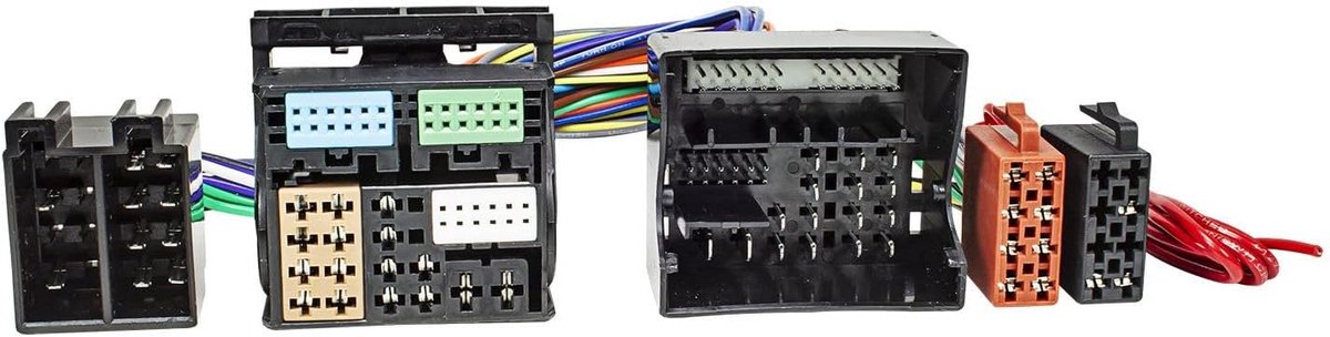 tomzz Audio 7303-001 T-cable ISO compatible with Audi from 2013 VW Seat Skoda from 2012 Power Quadlock 52 pin for - ShopVlot