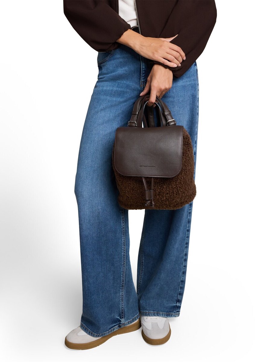 Tom Tailor - TTZELINA S Rugzak met omslag - Maat ONESIZE - dark brown