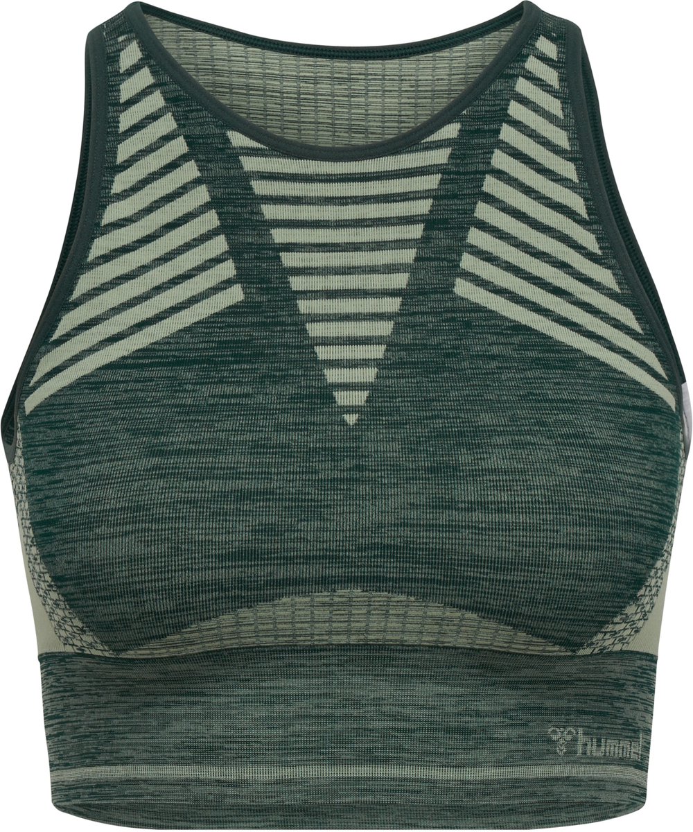 Hummel Hmlvera Seamless Sports Top DARKEST SPRUCE/BASIL MELANGE