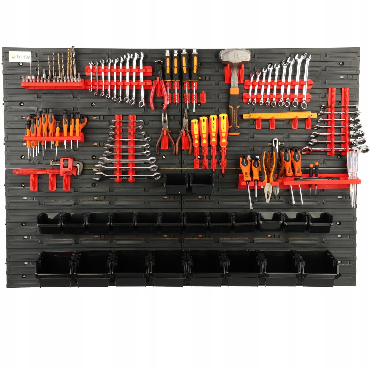 Gereedschapswand 115x78cm met 22 Bakjes & Ophangsystemen