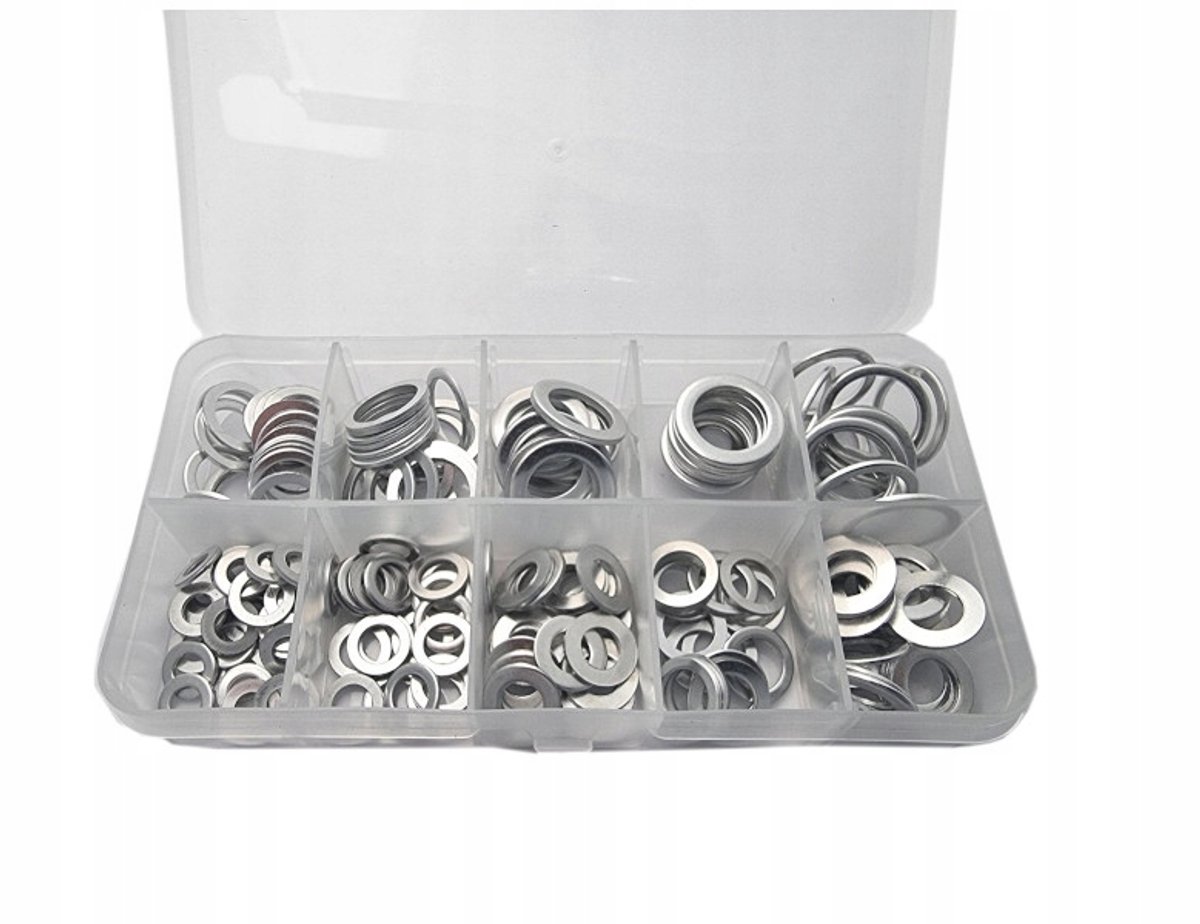 200 Stuks Aluminium Ringringen - Maten M5-M14